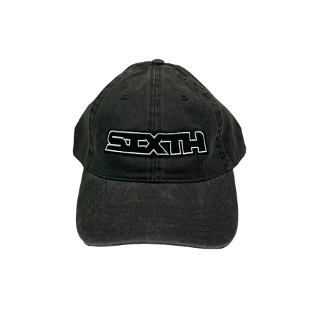 Triple SIXTH Cap Washed Black